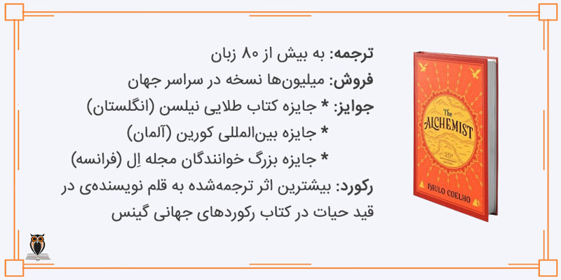 جوایز و عملکرد کتاب کیمیاگر