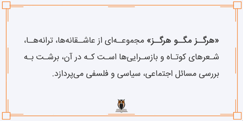 معرفی کتاب هرگز مگو هرگز